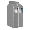 thumbnail image 1 of Hanging Garment Bag Garment Bag Organizer Storage with Clear Pvc Windows Garment Rack Cover DustproofGray 60*48*100, 1 of 5