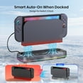 thumbnail image 2 of Cooling Fan for Nintendo Switch 2 Dock with Dual Fans, 3 Adjustable Speeds, RGB Light Modes, 6 Game Card Slots, 3 USB Ports, Heat Dissipation Base Stand-Black, 2 of 8