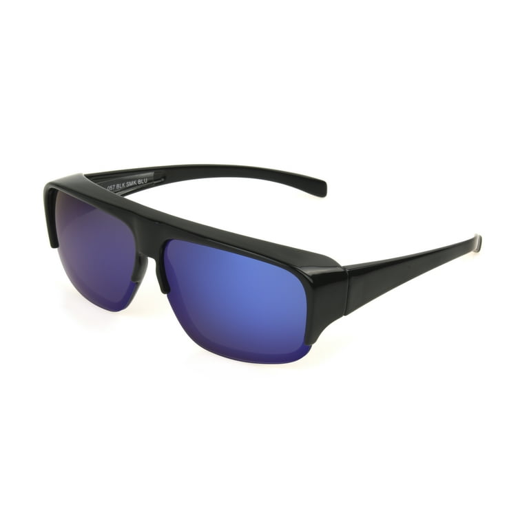 Solar Shield Dioptics Unisex Aviator Sport Sunglasses Black