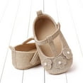 thumbnail image 4 of Wavsuf Kids Shoes for Girls Winter Soft Bottom Casual Gold Princess Shoes Size 9-11 Months, 4 of 5