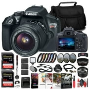 Canon EOS Rebel T6 DSLR Camera with 18-55mm Lens, Dual 64GB Cards, Filter Kits, Batteries & Accessory Bundle (International Model)