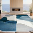 thumbnail image 2 of Design&I 2'x3' Ultra Soft Door Mat, Slate Blue Grey Abstract Design Flowing Brushstroke Marbled Watercolor Art Fluffy Washable Easy Care Indoor rug for Bedside Entryway, 2 of 7