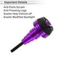 thumbnail image 6 of 20mm Motorcycle Slider Frame Aluminum Alloy Plastic Wheel Fairing Protection Crash Pad Protector Guard 62mm 136mm Purple 1 Pc, 6 of 7