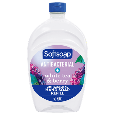 4 pices Softsoap Antibacterial Liquid Hand Soap Refill  White Tea and Berry  50 oz
