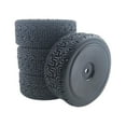 thumbnail image 2 of Paquete de 4 neumáticos , de neumáticos de goma 66mm para 144001 14 Car y 1::16 1:10 Crawler, accesorios de rep Negro Hugo Neumáticos de goma, 2 of 8