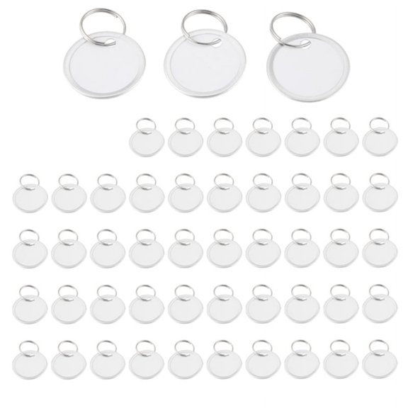 Metal Rim Tags Key Tags Round Paper Tags with Metal Rings(50Pcs)