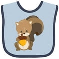thumbnail image 3 of Inktastic Cute Woodland Animal Squirrel Boys or Girls Baby Bib, 3 of 4