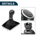 thumbnail image 4 of Unique Bargains Gear Shifter Knob with Cover 6 Speed Manual Stick Shifter Knob for Opel for Astra III 2004-2010 Plastic, 4 of 6