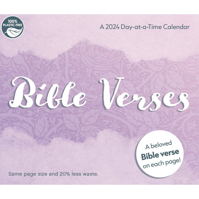 Trends International 2024 Bible Verses Day-at-a-Time Box Calendar -  Walmart.com