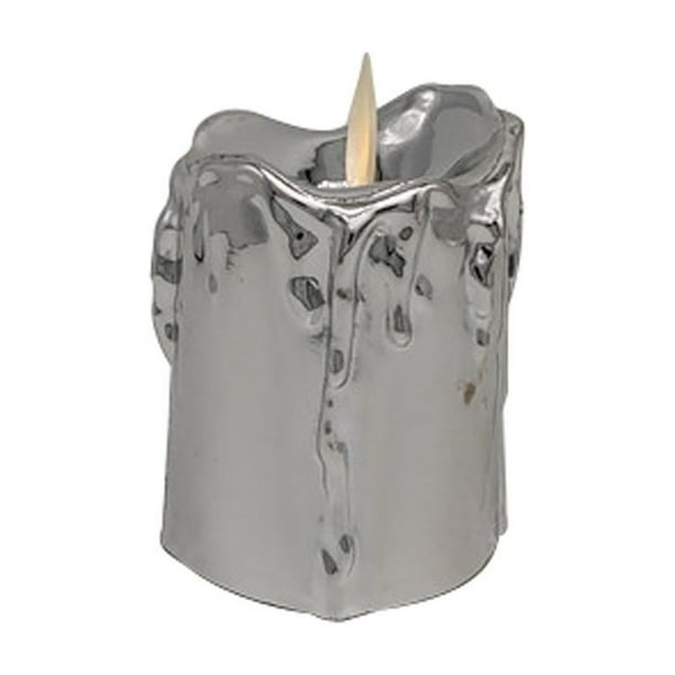 Batería Parpadeante Sin Llama LED Té Luz Cumpleaños / Decoración para Plata