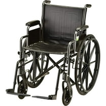 NOVA Medical Products 18" Steel Wheelchair w/Detachable Desk Arms & Swing Away Footrests