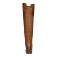 thumbnail image 2 of FRANCO SARTO Womens Brown Over The Knee Cushioned Studded Haleen Round Toe Block Heel Zip-Up Leather Dress Boots 10 M, 2 of 4