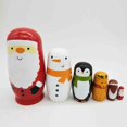 thumbnail image 3 of Handgemalt 5 / 10PCS Russische Puppen Nesting Holzspielzeug Home Decor Geschenk CUTICAT Muñecas rusas, 3 of 7