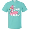 thumbnail image 3 of Inktastic Glam Pink Flamingo with Pearls T-Shirt, 3 of 5
