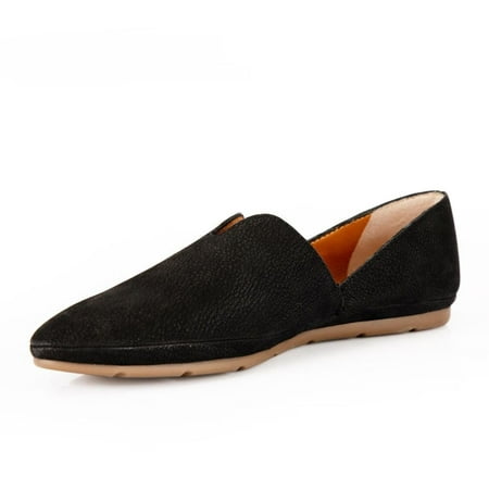 

Women s Loafers Pointed Toe Slip on Flats Shoes Black