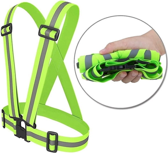 Reflective Vest 3 Pack - High Visibility Safety Straps for Night Running, Cycling, Biking