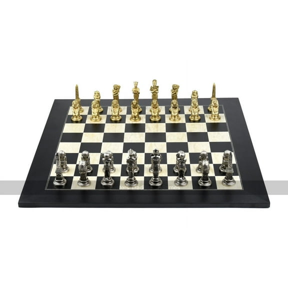 Italfama Egyptian Metal Chess Set, 3.75-inch King - Board not included