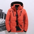 thumbnail image 3 of Mens Hooded Down Parka for Extreme Cold -20 Degrees, Oversized, White, 3 of 9