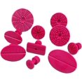 thumbnail image 1 of Puller 10pcs Auto Body Dent Paintless Repair Dent Puller Plastic Glue Tabs Automobile Metal Repair Gaskets Car Repair Tool Durable and Practical Workmanship (Color : Purple), 1 of 7