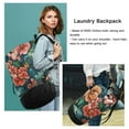 thumbnail image 6 of RMDQTR Durable Large Laundry Backpack with Drawstring Closure Ideal for Laundry Trips,Travel&Camping Multicolor Painting Flowers, 6 of 7