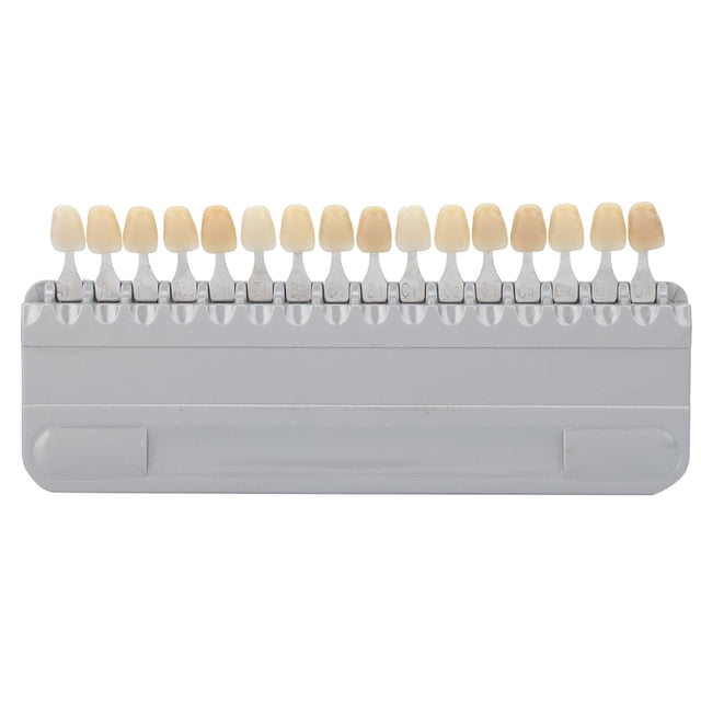 Guía de tonos dentales de 16 colores Guía de tonos para blanqueamiento dental Comparador de colores