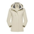 thumbnail image 1 of LOVZFMLL Jackets for Women Ladies Fleece Thickened Warm Hooded Reversible Jacket, 1 of 2