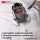 thumbnail image 2 of Respirator 3M 6800, máscara completa de silicona, lente grande NIOSH, 2 of 9