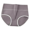 thumbnail image 6 of Ruimatai Women's High Waist Underwear Tummy Control Breathable Comfortable Panties Solid Nylon, 6 of 6
