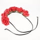 thumbnail image 5 of Moda boda novia mujeres flor color diadema diadema accesorios para el cabello rojo, 5 of 5