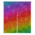 thumbnail image 1 of YUSDECOR Arc-en-Ciel Dégradé Version Raster Couverture de Fenêtre Rideau Décoration de la Maison Tenture Taille de Rideau 105x120 CM, 1 of 1