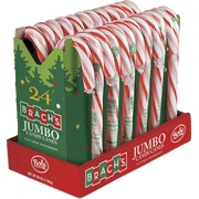 Brach's Red & White Giant Christmas Candy Cane, 24 Count