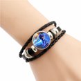 thumbnail image 2 of Pulsera de cuero trenzada de Sonic The Hedgehog con diseño de dibujos animados, juego Time Gem Bead, pulsera para mujer, accesorios de moda, 2 of 5