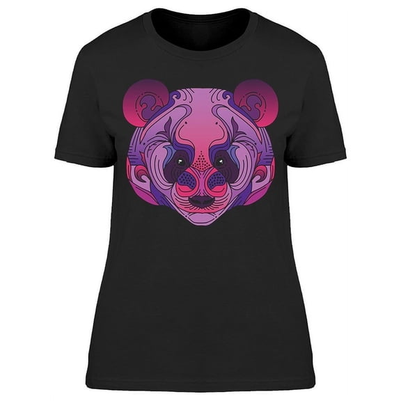 Artistic Drawing Colorful Panda T-Shirt Women -Image by Shutterstock, Female Small