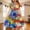 Multicolor11, variant on Girls 4th of July Dresses Independence Day's Print Fashion Cute Midi Dress Red and White Stars Flag Patriotic Graphic Flowy Crew Neck Sleeveless Outfits, for 5-14 Years