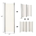 thumbnail image 5 of Gaildon 84”W×67”H 4-Pane Portable Folding Privacy Room divider,White, 5 of 9