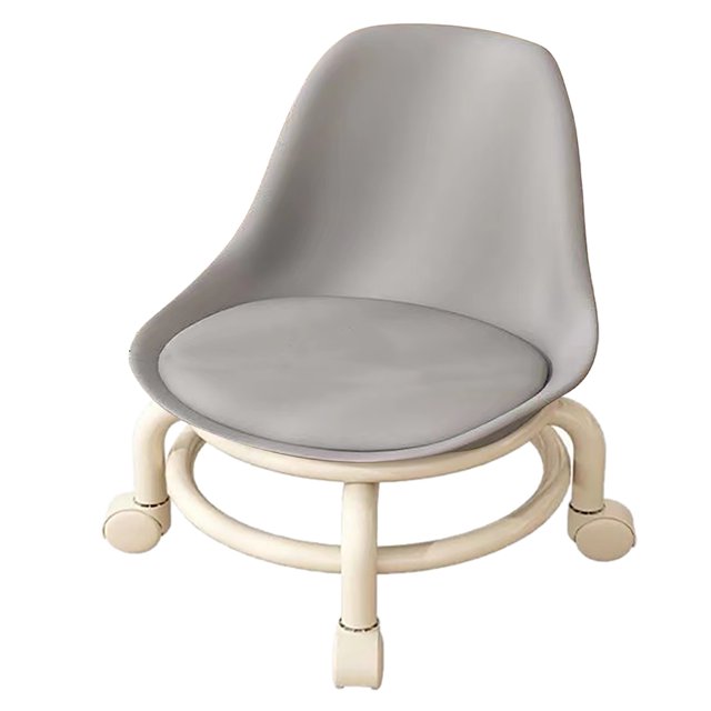 Marchepied Bas Solide et Durable avec Roues, Marchepied Multifonction, Roues Universelles, Conception Compacte Gain de Place, Expérience Assise Sûre et Confortable