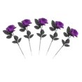thumbnail image 3 of facefd Polyester Roses Halloween Centres de Table Décoration de Fête Violet, 3 of 5
