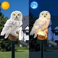 thumbnail image 4 of Lámpara de césped con forma de búho, con estaca, ahuyenta pájaros, protección IP44, LED solar Blanco, 4 of 9