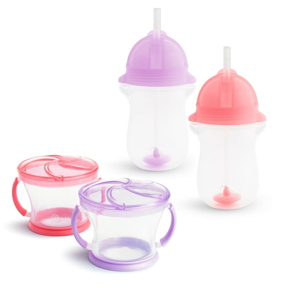 Vasos y recipientes para aperitivos Munchkin Happy Snacker para niños pequeños