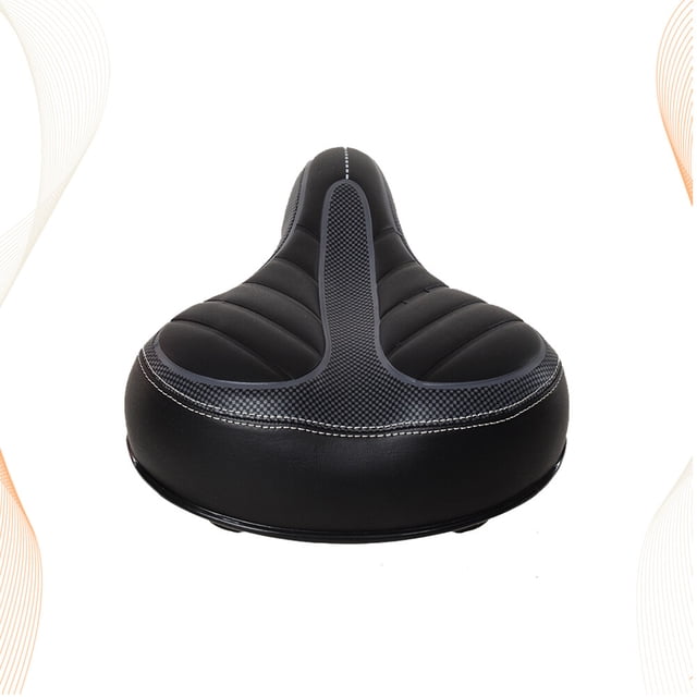 WASHWEPE Saddle Para Negro Con A Rayas Cómodo Y Soporte Mejorado