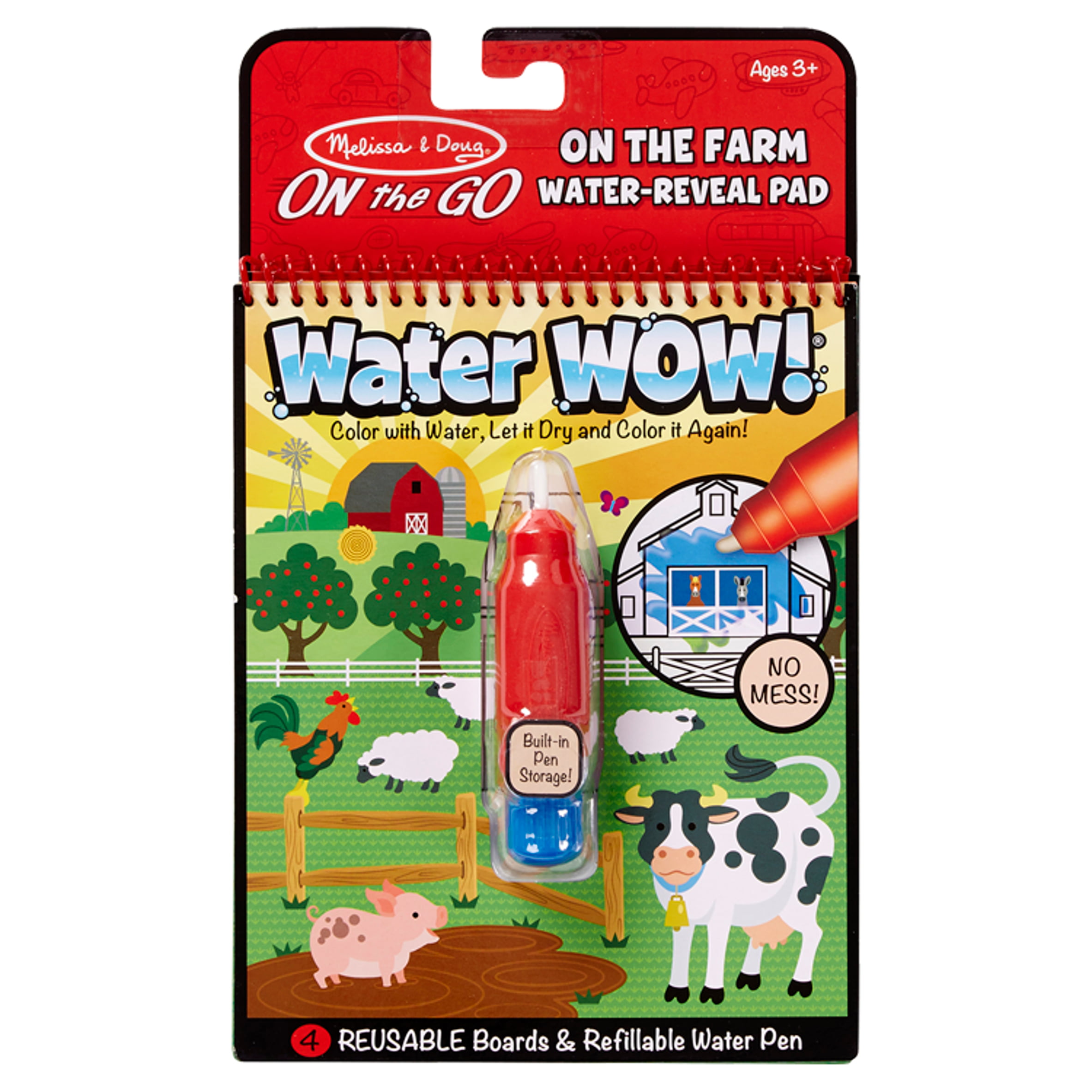 Melissa & Doug On The Go Water Wow Travel Activity Book VEHICLES 
