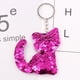 thumbnail image 5 of EeaseMX 24 llaveros de gato con lentejuelas brillantes, coloridos y con dijes (colorido + negro + blanco rosado + rosa + verde mágico + rosa, 4 de cada color), 5 of 7