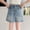 Blue, variant on Liyamei Girls Stretch Denim Shorts with High Waist for Summer Play Size 6-15,Blue