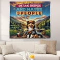 thumbnail image 2 of I Like Fishing, and my Shetland Sheepdog, and Maybe 3 People. Happy Father's Day Tapestry Sheltie Dog Lover Gifts Wall Hanging Backdrop Home Decor - 00004, 2 of 5