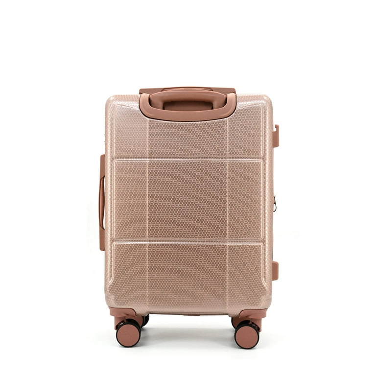 Isaac Mizrahi Aero 3-Piece Luggage Set, Hard Shell Spinner, Rose