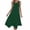Green, variant on TAGOLD Womens Sleeveless Round-Neck Dress Solid Color A Line Asymmetrical Maxi Casual Summer Wear