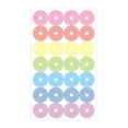 thumbnail image 1 of Naiovety Etiquetas de refuerzo de 4 piezas, forma de donut redonda, juego de pegatinas ligeras y firmes con agujeros, aglutinantes fáciles de combinar, Type1 NO1 Naiovety HA061316-06B, 1 of 6