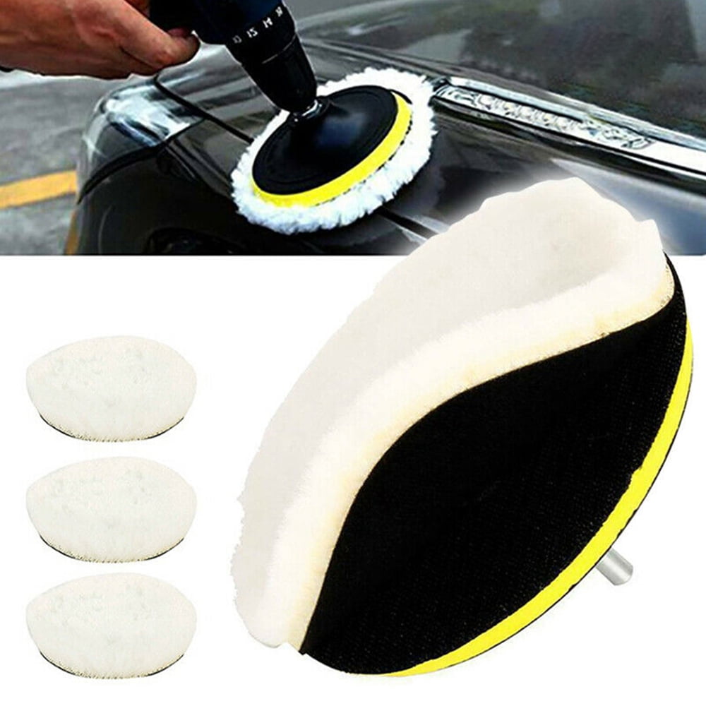 12.5cm 5 Inches Car Polishing Buffing Detailing Pads Set 5pcs10pcs Microfibre Polishing Waxing Buffing Pads