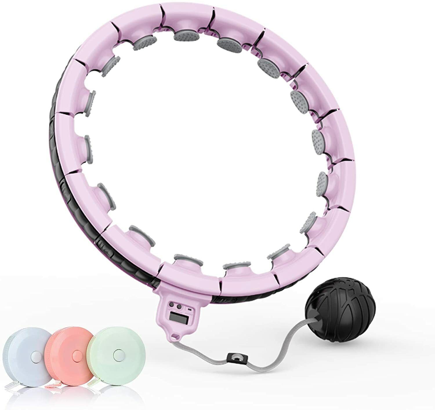 Weighted Hula Hoop,Weight Loss Exercisers,Portable Tape Measure Smart