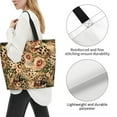 thumbnail image 3 of Balery Animal Leopard Bolsa Tote Estilo Estético con Cremalleras, Bolsa de Hombro, Bolsa de Compras Grande y Plegable, 3 of 8